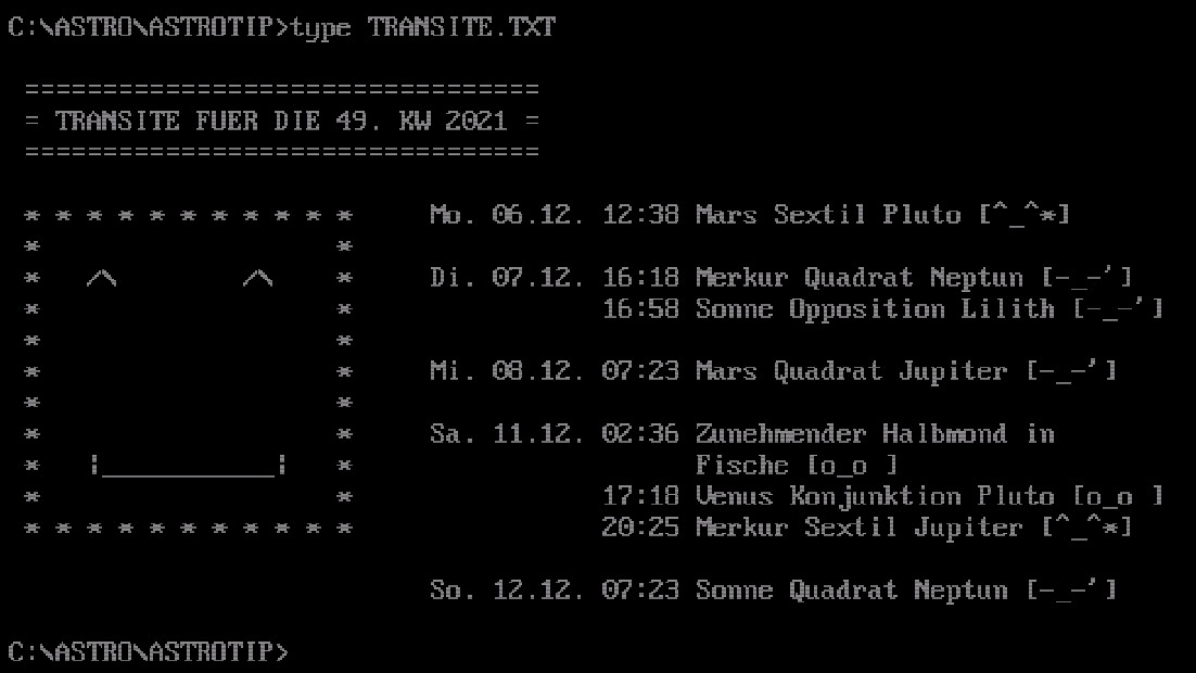 Astro-Tipps dieser Kalenderwoche