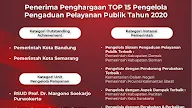 Daftar Top 15 Pengelola Pengaduan Pelayanan Publik Tahun 2020