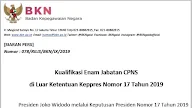 Kualifikasi Enam Jabatan CPNS di Luar Ketentuan Keppres Nomor 17 Tahun 2019