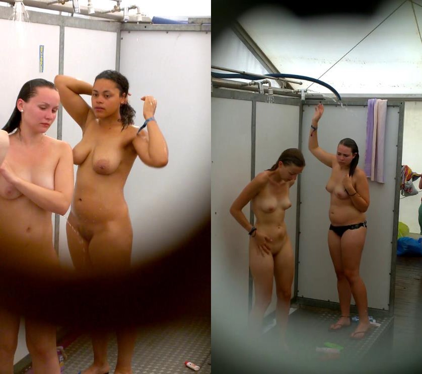 Nude voyeur shower