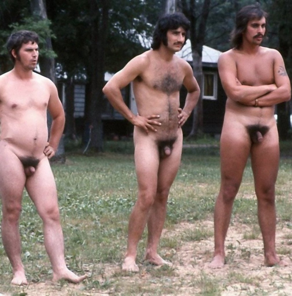 Erection at nudist camp