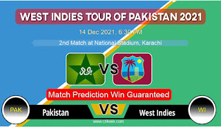 West Indies tour of Pakistan PAK vs WI 2nd T20 Match Prediction 100% Sure