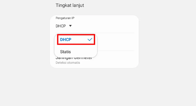 Ubah Pengaturan IP WiFi Jadi DHCP