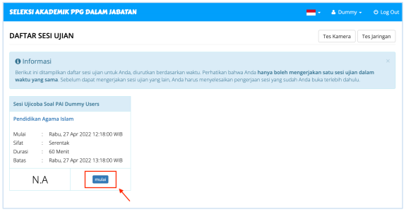 PANDUAN APLIKASI UJIAN SELEKSI PPG DALAM JABATAN KEMENTERIAN AGAMA REPUBLIK INDONESIA TAHUN 2022 - INTEL MADRASAH