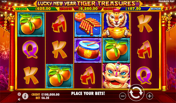 Main Gratis Slot Indonesia - Lucky New Year: Tiger Treasures Pragmatic Play