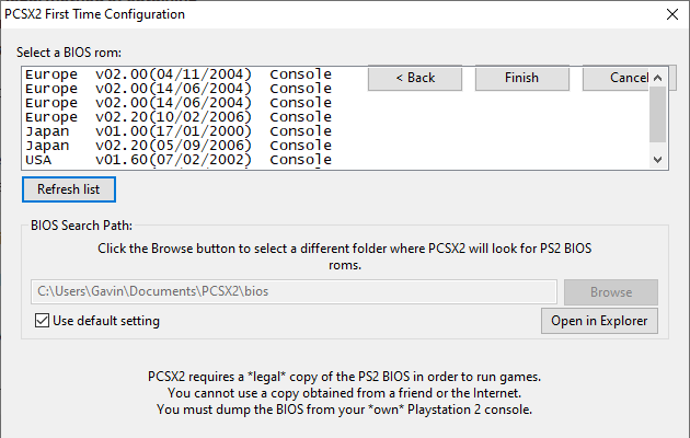 Cara Konfigurasi BIOS PCSX2