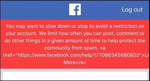 How To Fix Facebook You May Want To Slow Down or Stop Avoid A Restriction on Your Account Problem Solved