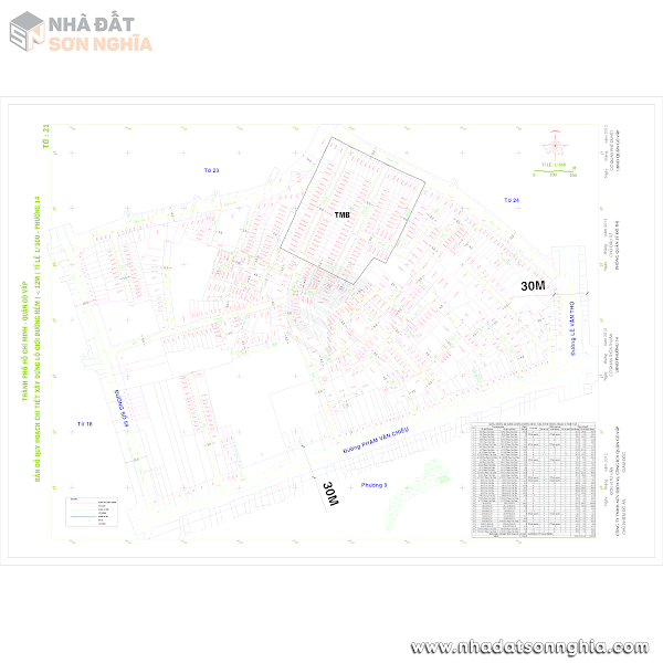 Bản đồ lộ giới hẻm phường 14 quận Gò Vấp
