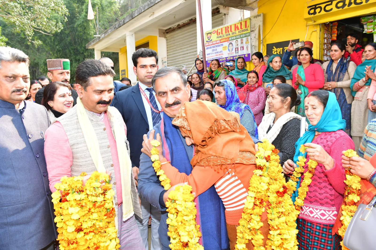CM Sukhu laid the foundation stone and inaugurated Rs 71.39 crore in Dharampur - inspection of Atal Adarsh ​​Vidyalaya