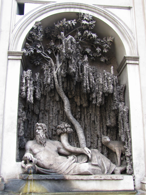 The River Tiber by Domenico Fontana, Quattro Fontane, Four Fountains, Rome