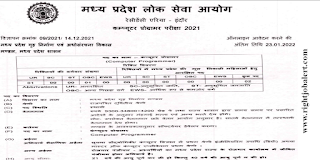 Computer Programmer Computer Science or Information Technology Jobs MPPSC