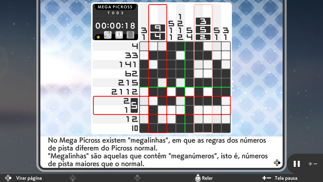 Análise: Picross S6 (Switch) é uma experiência completa para quem ama  puzzles - Nintendo Blast