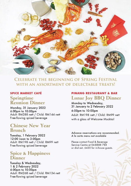 Chinese New Year 2022 Buffet promo at Shangri-La Rasa Sayang Penang