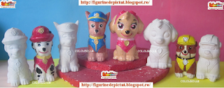 set figurine de pictat paw patrol