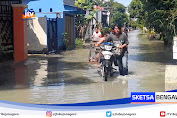 Jalan Dan Rumah Warga Di Kawasan Bojonegoro Kota Terendam Banjir