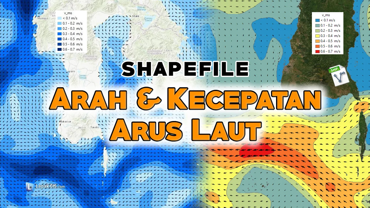 Shapefile Arah dan Kecepatan Arus Laut