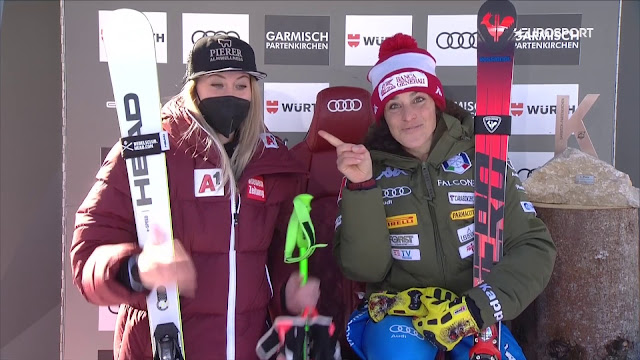 Huetter e Brignone dividem a vitória em Cortina