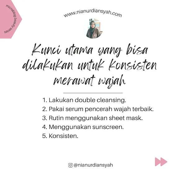 Kunci utama perawatan wajah