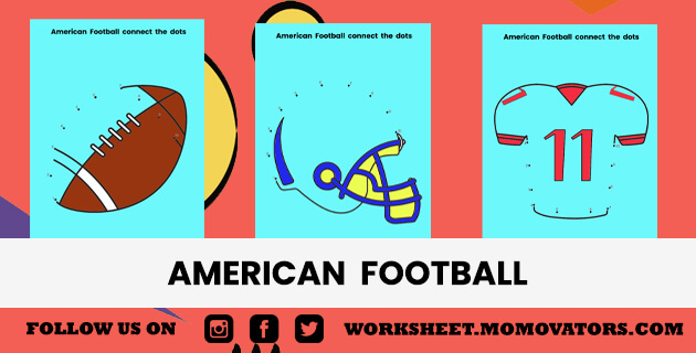 American football dot to dot @momovators