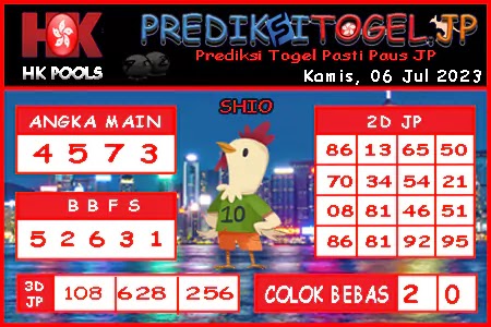 Prediksi Togel Hongkong JP Kamis 06 Juli 2023