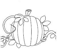 Pumpkin coloring page for kids
