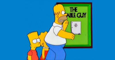 “¡Estúpido guion! ¡Casi arruinas la carrera de Jim Carrey!”. Screenshot The Simpson