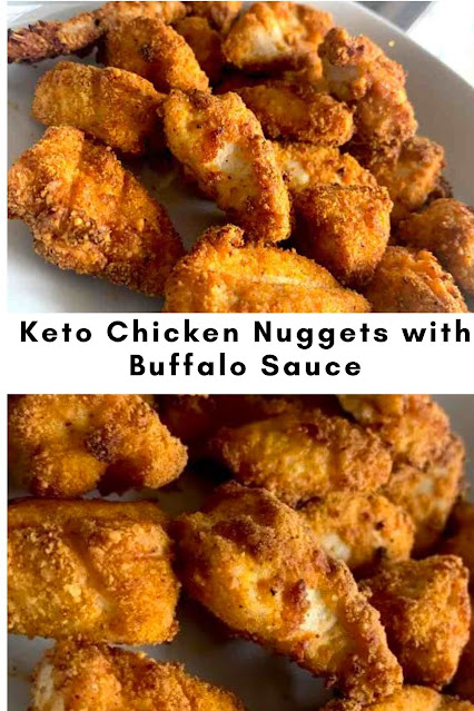 Keto Chicken Nuggets with Buffalo Sauce