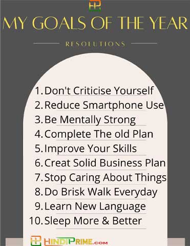 resolutions of the new year