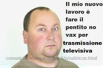 pentito no vax trova lavoro in tv satira