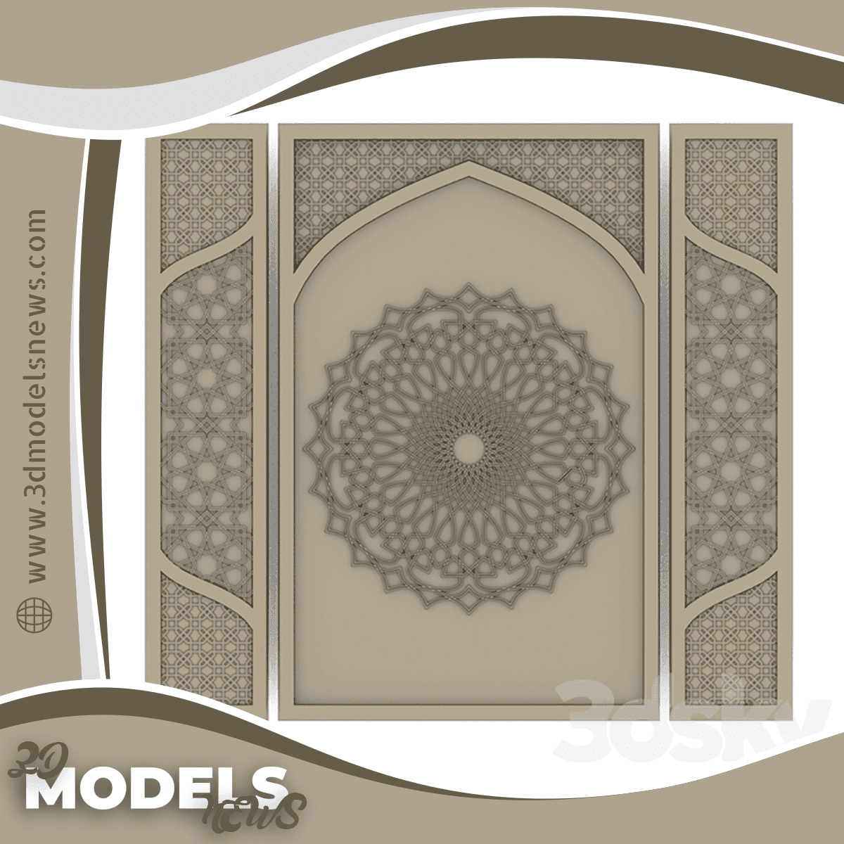 3D Panel Model Arab Art