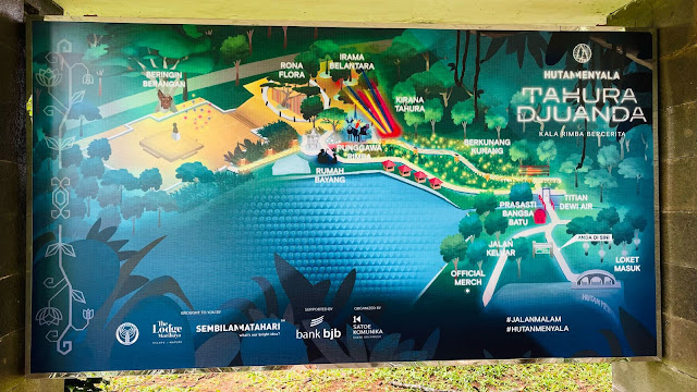 Peta Taman Hutan Raya (Tahura) Ir. H. Djuanda