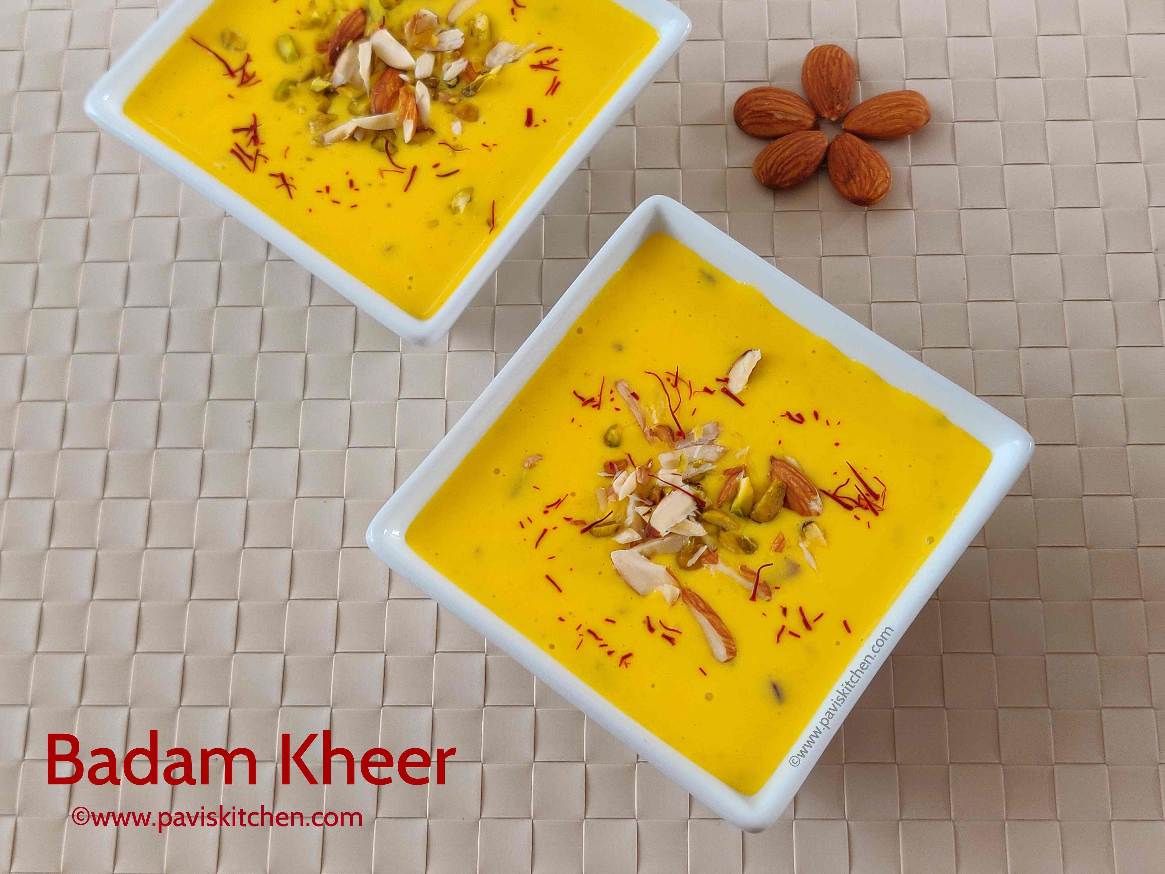 Badam kheer recipe | Badam payasam | Almond kheer recipe | Badam ki kheer drink