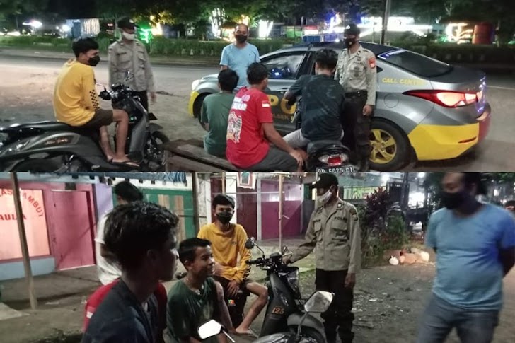 Kapolsek Pattallassang Patroli di Malam Hari, Untuk Mencegah Gangguan  Kamtibmas