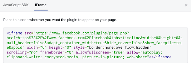 Embed Facebook Page Feed
