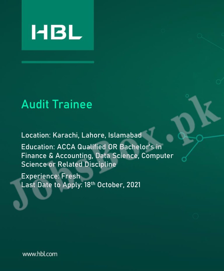 Habib Bank Limited HBL Jobs 2021 – Apply Online via www.hblpeople.com