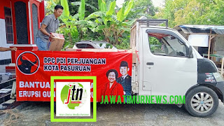 DPC PDIP Kota Pasuruan  Peduli Korban Erupsi Gunung Semeru.