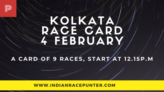Kolkata Race Card 4 February