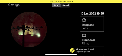 Screenshot Hipstamatic-instellingen Raggiana + Funktown