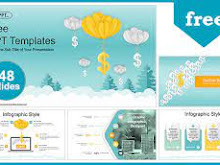 Download Business Balloon Dollar Management Concept PowerPoint Template - Gudang PPT