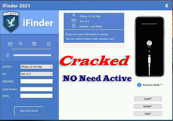 Cracked iFinder 2021 iPhone 12 Pro Max IOS 14.3 iCloud Unlocker Tool Free Download