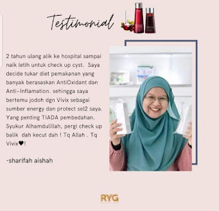 Testimoni Vivix Shaklee Membantu Untuk Masalah Kesihatan