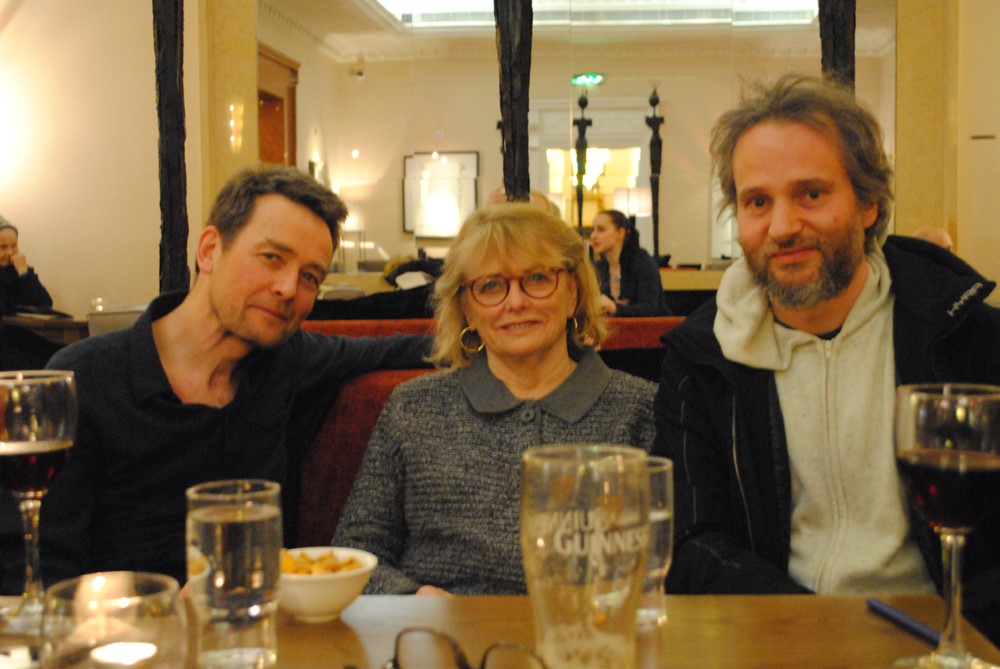 With Marie Heaney and Thomas Brezing in The Gresham Hotel, 2017.