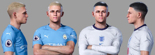 Phil Foden Face (Converted From eFootball 2022) For eFootball PES 2021