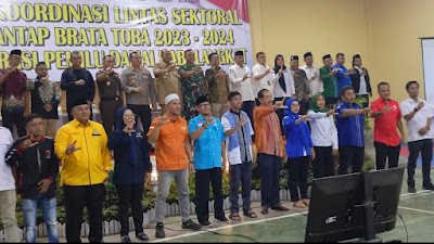 Polres Langkat Gelar Rapat Koordinasi Lintas Sektoral Dan Deklarasi Pemilu Damai 2024