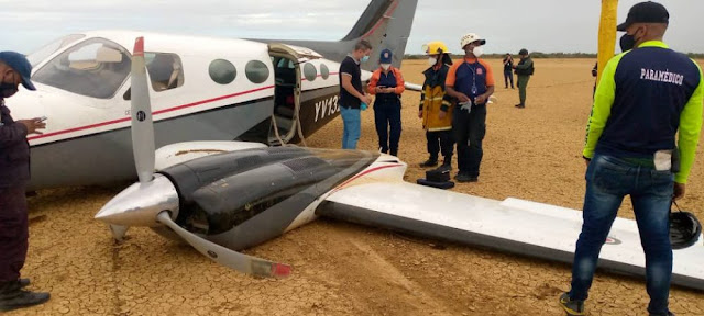 Avioneta aterrizó de emergencia