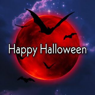 Happy Halloween red moon