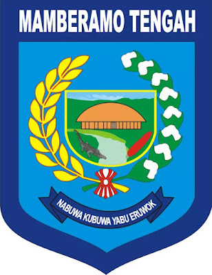 Logo / Lambang Kabupaten Mamberamo Tengah - Latar (Background) Putih & Transparent (PNG)