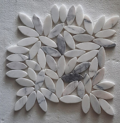 TURKISH MILAS LILAC FLOWER FLAT SLICED PEBBLE