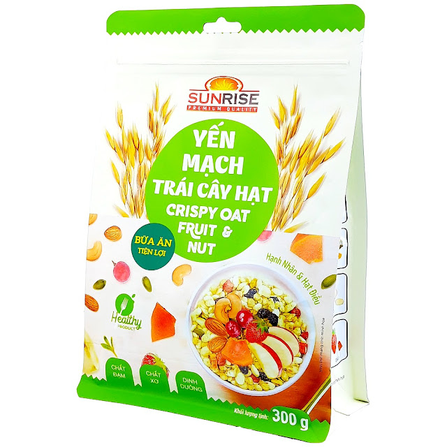 yến mạch trái cây hạt dinh dưỡng