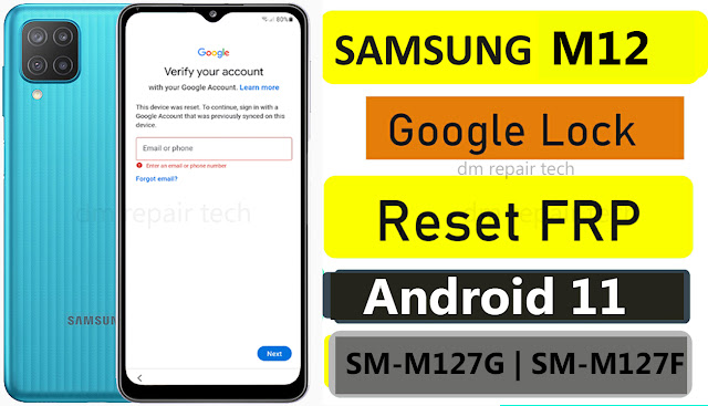 Samsung M12 FRP Bypass Android 11